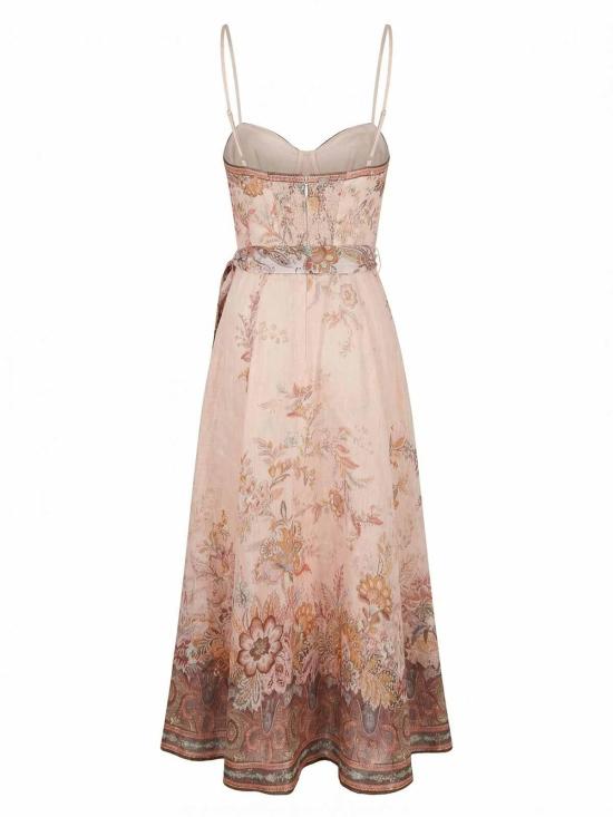 25FW 짐머만 미디 스커트 7477DS262PKP Nude Neutrals - ZIMMERMANN