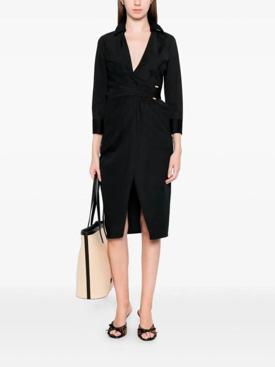 26SS 엘리자베타프랜치 미디 스커트 AB95562E2110 Black - ELISABETTA FRANCHI