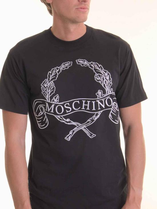 26SS 모스키노 반팔 티셔츠 72252411555 BLACK - MOSCHINO