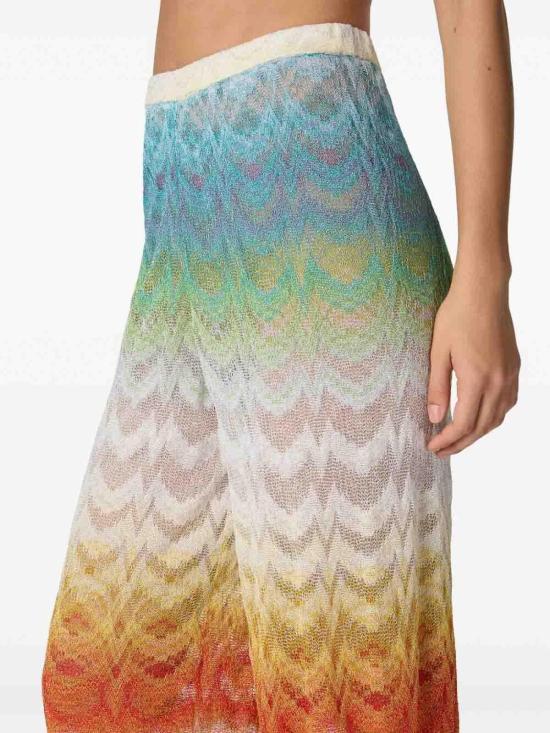 26SS 미소니 팔라초 팬츠 29MC25SI01BR014HSM9X1 Multicolour - MISSONI