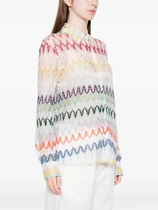25FW 미소니 셔츠 29DS26SJ0OBR015IS30G5 Multicolour - MISSONI