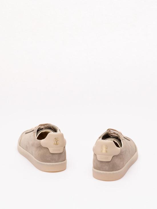 26FW 브루넬로 쿠치넬리 스웨이드 스니커즈 MZUMGLJ336CDG36 Dark Green - BRUNELLO CUCINELLI