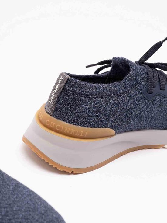 26FW 브루넬로 쿠치넬리 스니커즈 MZUWLBO253COU50 Dark Wash - BRUNELLO CUCINELLI