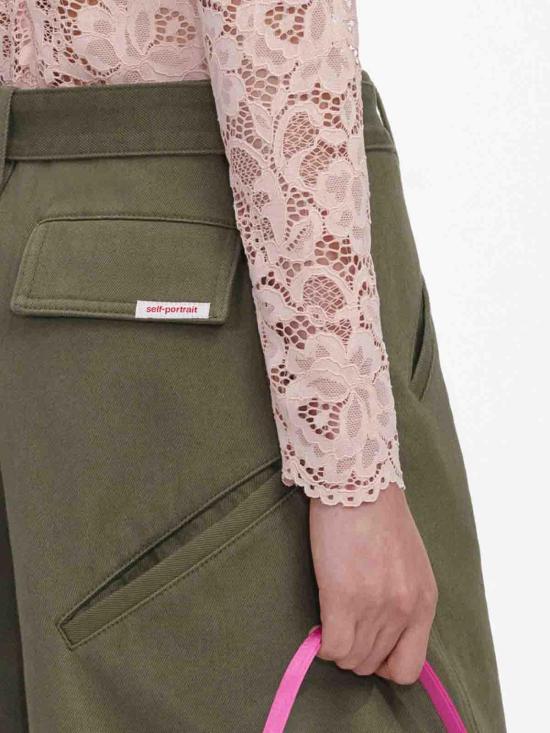 26FW 셀프 포트레이트 스트레이트 팬츠 PF26831PAGKHAKI Light Brown - SELF PORTRAIT
