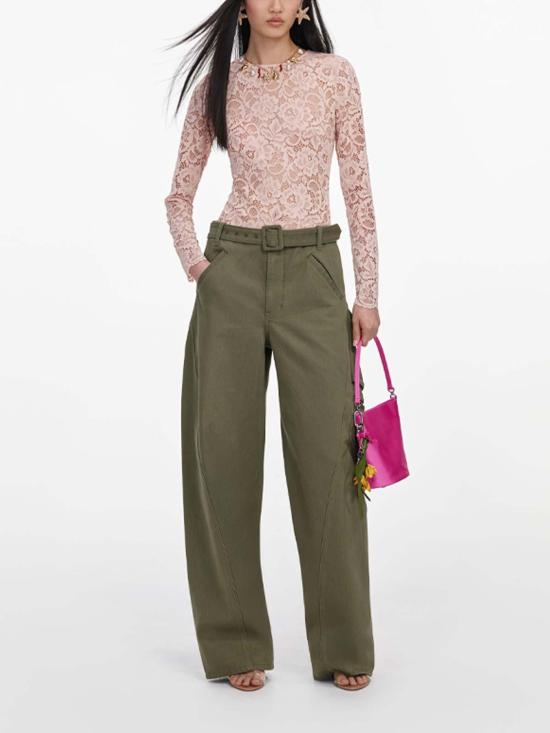 26FW 셀프 포트레이트 스트레이트 팬츠 PF26831PAGKHAKI Light Brown - SELF PORTRAIT