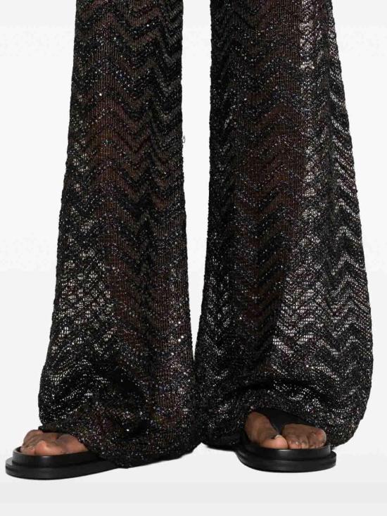 26SS 미소니 팔라초 팬츠 29MC25SI01BV00ITS80EQ Dark Brown - MISSONI