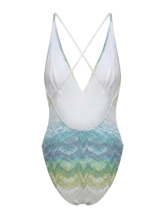 26SS 미소니 원피스 수영복 29MC22SP03BR014HSM9X1 White - MISSONI