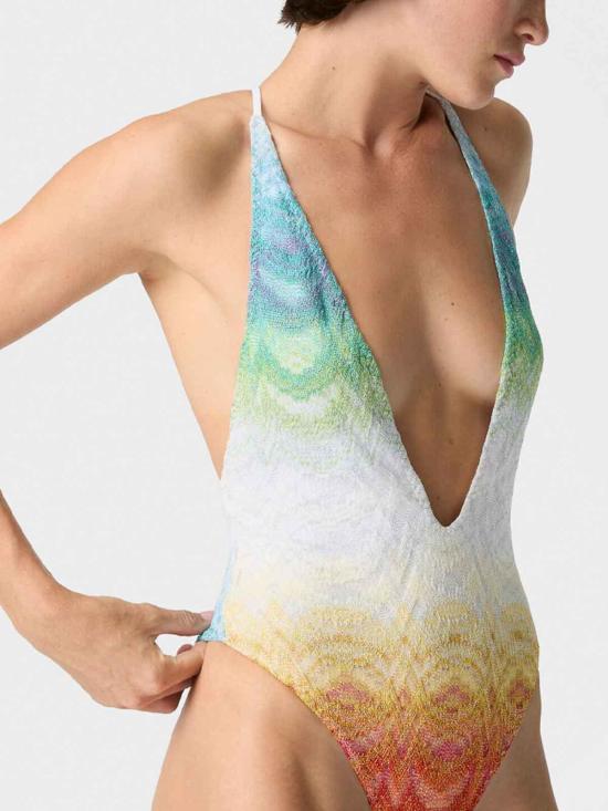 26SS 미소니 원피스 수영복 29MC22SP03BR014HSM9X1 White - MISSONI