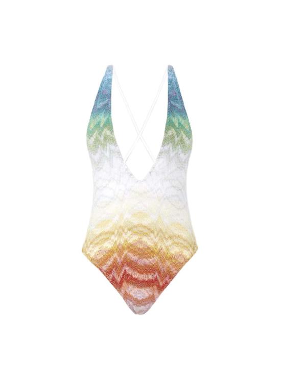 26SS 미소니 원피스 수영복 29MC22SP03BR014HSM9X1 White - MISSONI
