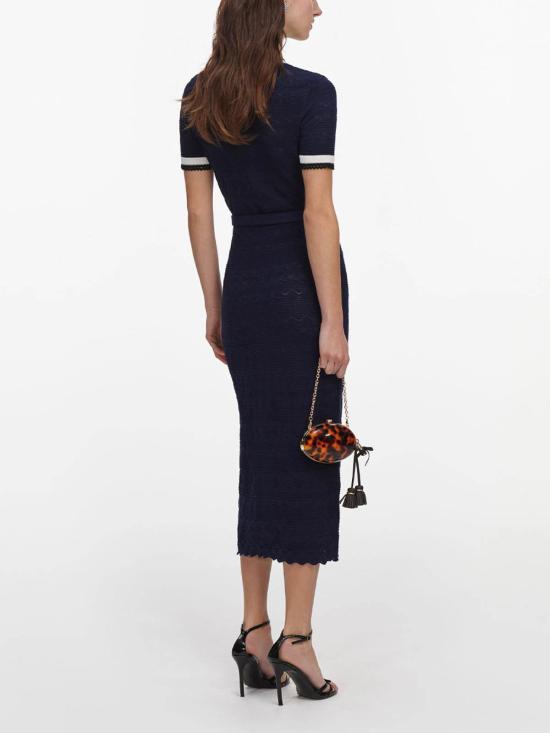 26FW 셀프 포트레이트 미디 원피스 PF26072MANNAVY Dark Blue - SELF PORTRAIT