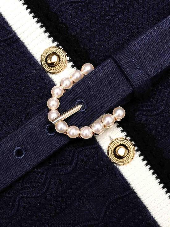 26FW 셀프 포트레이트 미디 원피스 PF26072MANNAVY Dark Blue - SELF PORTRAIT