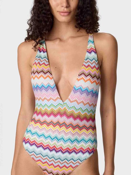 26SS 미소니 원피스 수영복 29MC22SP03BR014FSM9WV Multicolour - MISSONI