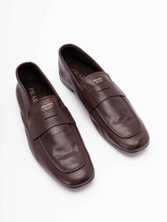 25FW 프라다 레더 로퍼 2DF0903ACMFX000F0003 Dark Brown - PRADA