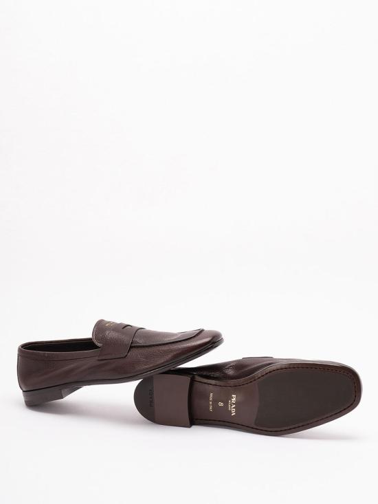 25FW 프라다 레더 로퍼 2DF0903ACMFX000F0003 Dark Brown - PRADA
