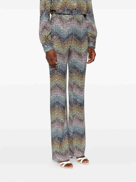 26SS 미소니 팔라초 팬츠 29DS26SI0GBC0065SMSNS Blue - MISSONI