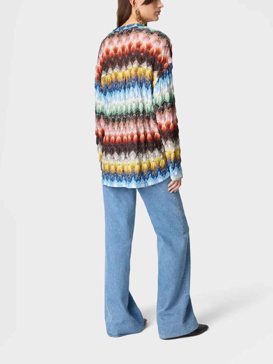 26SS 미소니 긴팔 티셔츠 29DS26SJ01BR015JSMSNV Multicolour - MISSONI