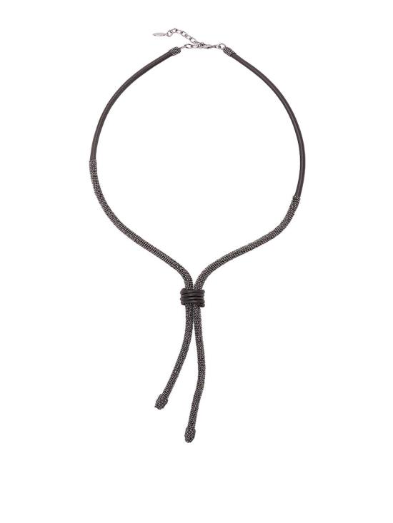 26FW 브루넬로 쿠치넬리 목걸이/팬던트 MCOW9G017CVC40 Black