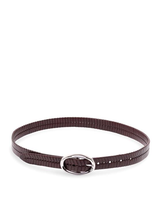 26FW 브루넬로 쿠치넬리 가죽 벨트 MAUHJ349C4181 Burgundy