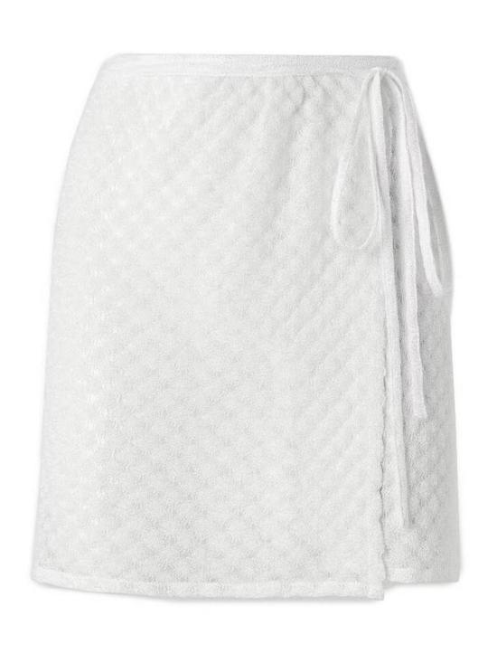 26SS 미소니 숏 스커트 29MC24SH01BR014RS01JW White