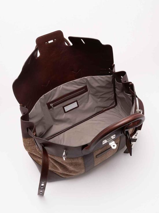 26FW 브루넬로 쿠치넬리 캐리어 MBROBU071CYA14 Light Brown - BRUNELLO CUCINELLI