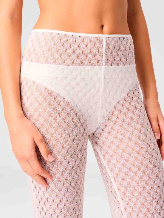 26SS 미소니 팔라초 팬츠 29MC23SI00BR014RS01JW White - MISSONI