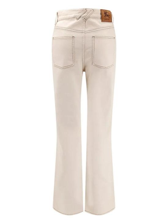 26SS 버버리 스트레이트 팬츠 8121237 White - BURBERRY