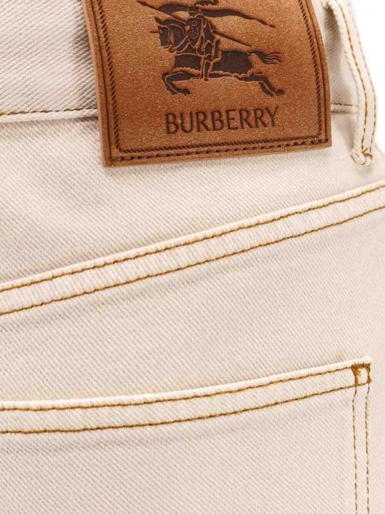 26SS 버버리 스트레이트 팬츠 8121237 White - BURBERRY