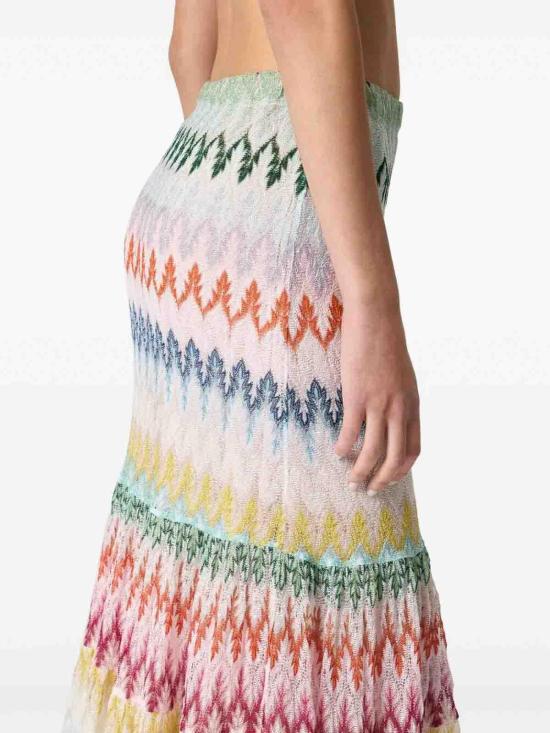 25FW 미소니 롱 스커트 29DS26SH1KBR015IS30G5 Multicolour - MISSONI