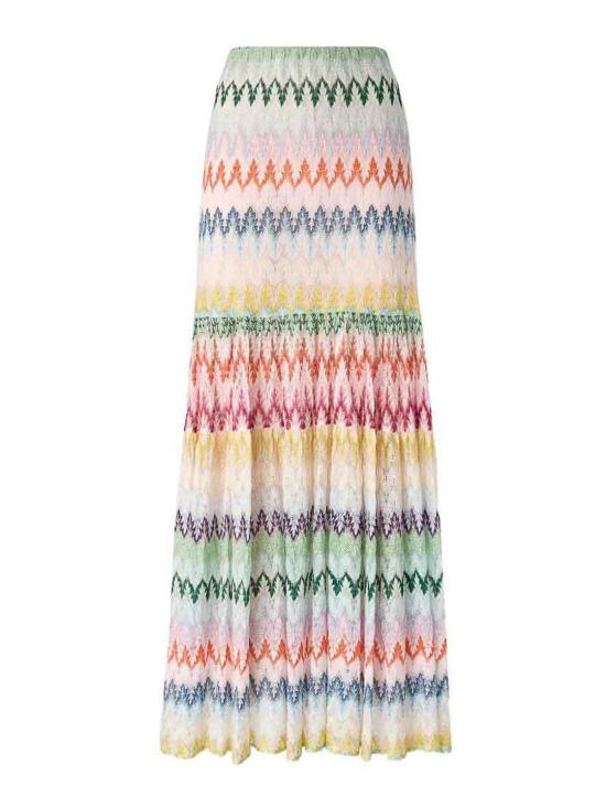 25FW 미소니 롱 스커트 29DS26SH1KBR015IS30G5 Multicolour