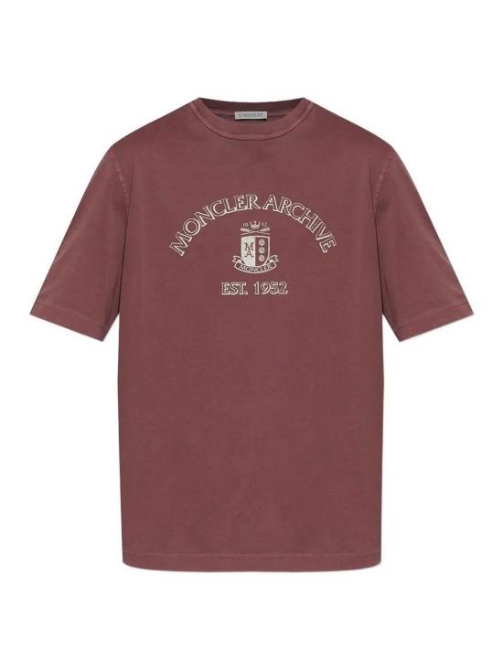 25FW 몽클레어 반팔 티셔츠 0918C0001389BAL480 Dark Red