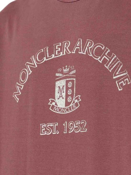 25FW 몽클레어 반팔 티셔츠 0918C0001389BAL480 Dark Red - MONCLER