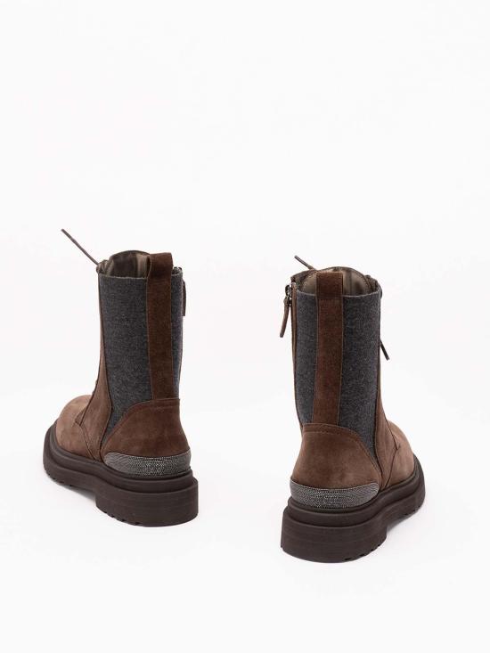 26FW 브루넬로 쿠치넬리 부츠 MZSFG3308C9885 BROWN - BRUNELLO CUCINELLI