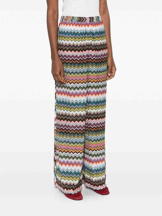 26SS 미소니 팔라초 팬츠 29MC23SI02BR014FSM9YJ Multicolour - MISSONI