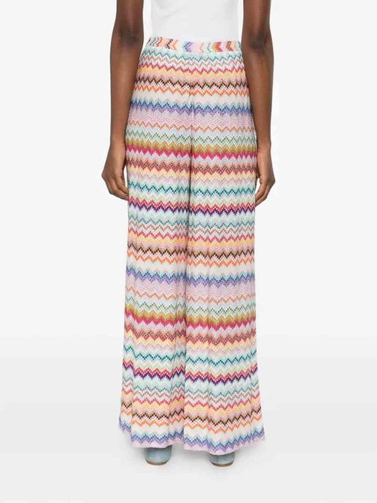 26SS 미소니 팔라초 팬츠 29MC23SI02BR014FSM9WV Multicolour - MISSONI