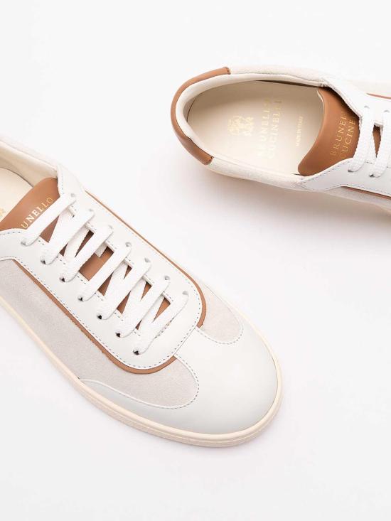 26FW 브루넬로 쿠치넬리 스니커즈 MZULDGJ336CEH67 White - BRUNELLO CUCINELLI