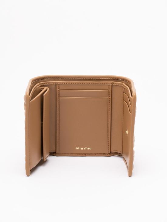 26FW 미우미우 스몰 마테라쎄 나파 레더 지갑 5MH033AFPPF098L CAMEL - MIU MIU