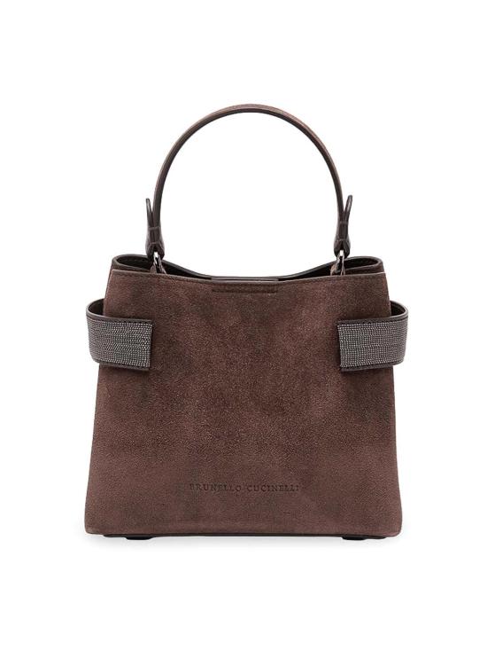 26FW 브루넬로 쿠치넬리 스몰 에센스 탑핸들 백 MBDLD2499C9885 Brown