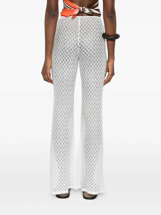 26SS 미소니 팔라초 팬츠 29MC25SI00BR014RS01JW White - MISSONI