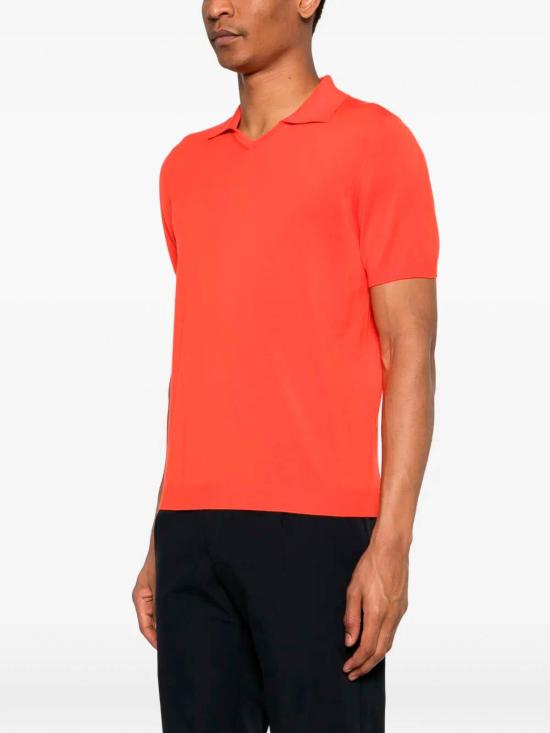 25FW 드루모어 폴로 티셔츠 D0GN146L292 Orange - DRUMOHR