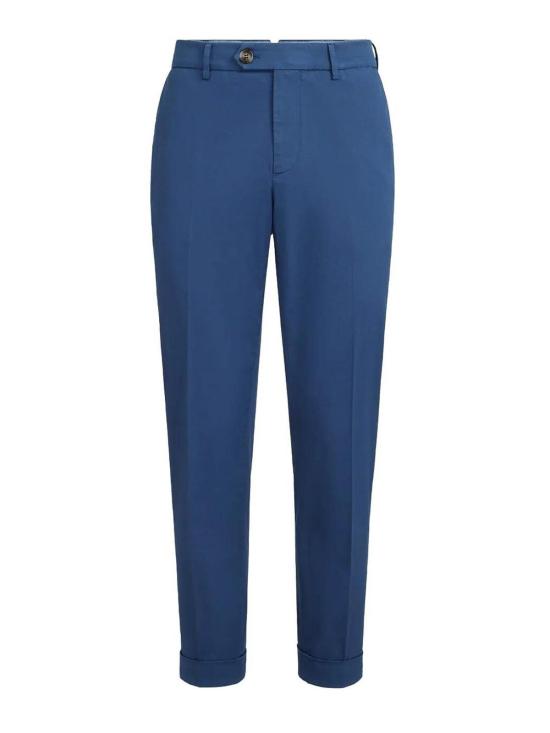 26SS 브루넬로 쿠치넬리 코튼 스트래치 미드 라이즈 슬림 핏 치노 M289LI1770C6049 Denim