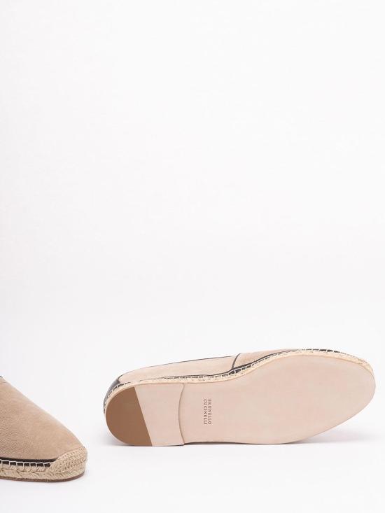 25FW 브루넬로 쿠치넬리 스니커즈 MZUOXPQ726CKB43 Beige - BRUNELLO CUCINELLI
