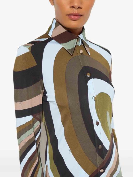 25FW 에밀리오푸치 셔츠 6HJJ056H757008 Blue - EMILIO PUCCI