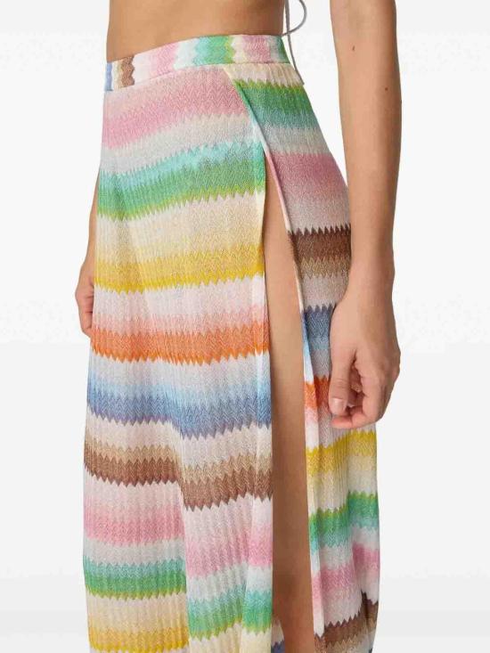 26SS 미소니 팔라초 팬츠 29MC23SI00BR014GSM9X2 Multicolour - MISSONI
