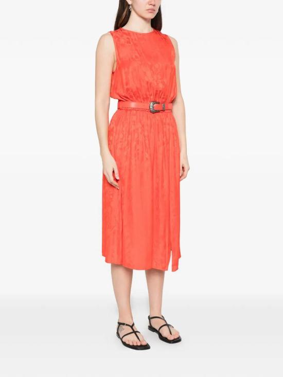 25FW 핑코 미디 스커트 106801A3ANA99 Orange - PINKO