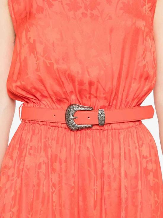 25FW 핑코 미디 스커트 106801A3ANA99 Orange - PINKO