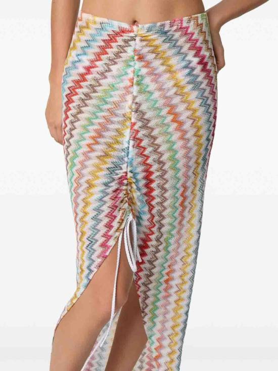 25FW 미소니 롱 스커트 29MS26SH03BR014JSM9X3 White - MISSONI