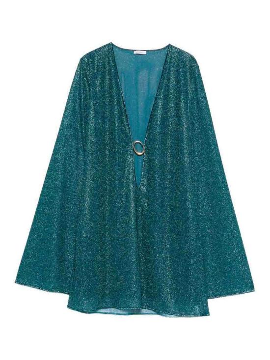 25FW 오세리 미디 스커트 LYF246PEACOCK Blue