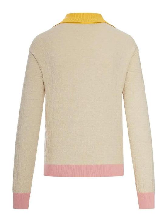 26SS 펜디 긴팔 티셔츠 FZXE95AW4SF0WC4 Light Beige - FENDI