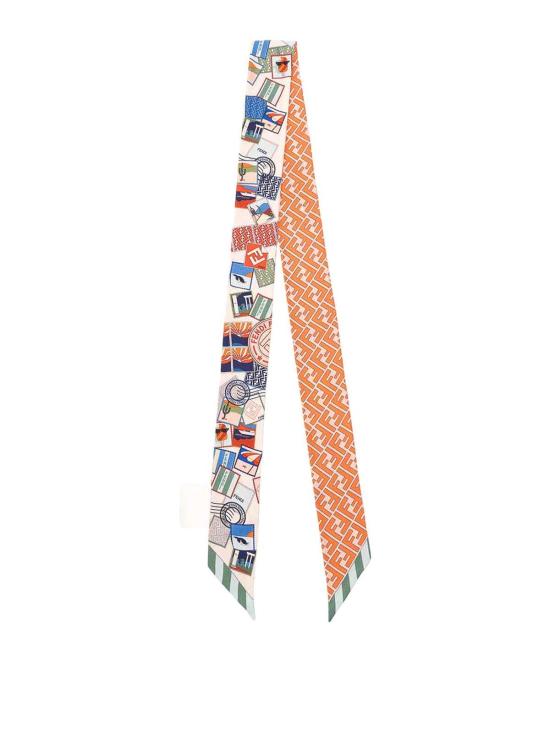 26FW 펜디 래피 실크 내로우 스카프 FXT011B13FF1VHL MULTICOLOUR