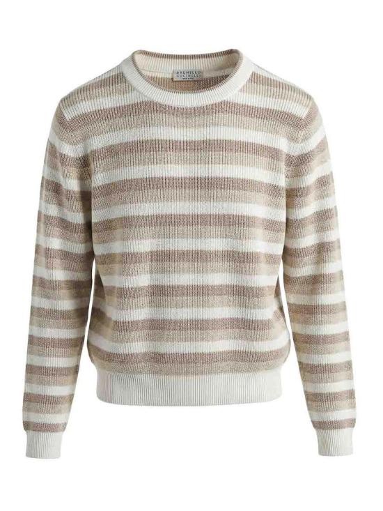 26SS 브루넬로 쿠치넬리 긴팔 티셔츠 M19271030CEI62 Multicolour